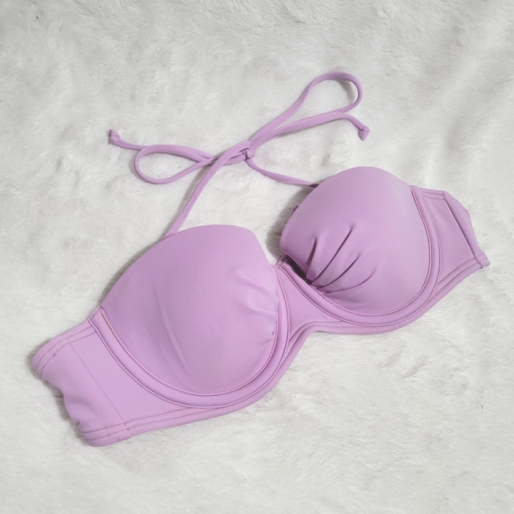 Victoria Secret Swim Top push Up Lavender 32A